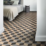  Interior Pictures of Grey, Black, Brown Diamond 271 from the Moduleo Moods collection | Moduleo